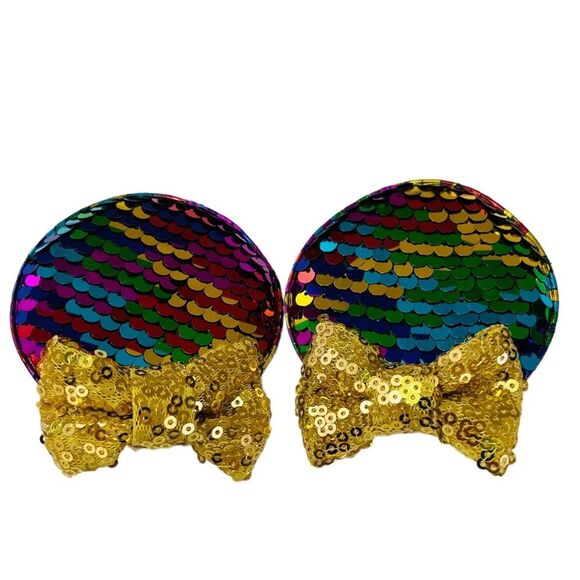 Mickey Minnie Mouse Disney Colorful Ears Hair Clips for Girls - Picture 7 of 7